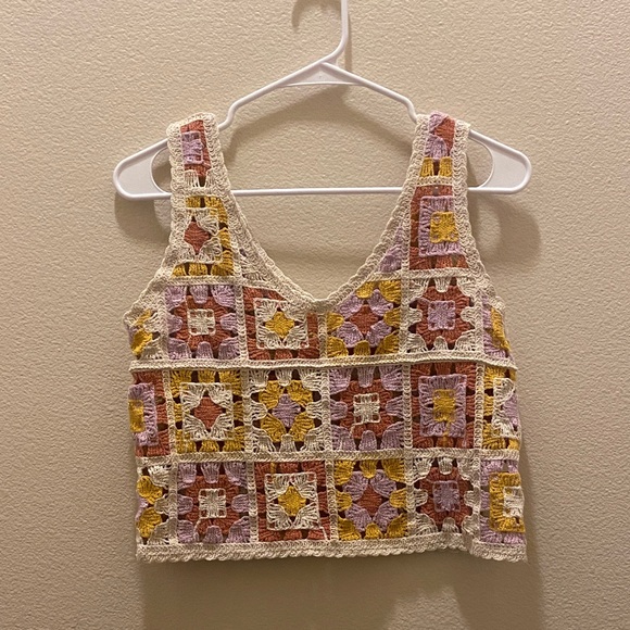 Rebellion Tops - Rebellion Colorful Crochet Top size XS